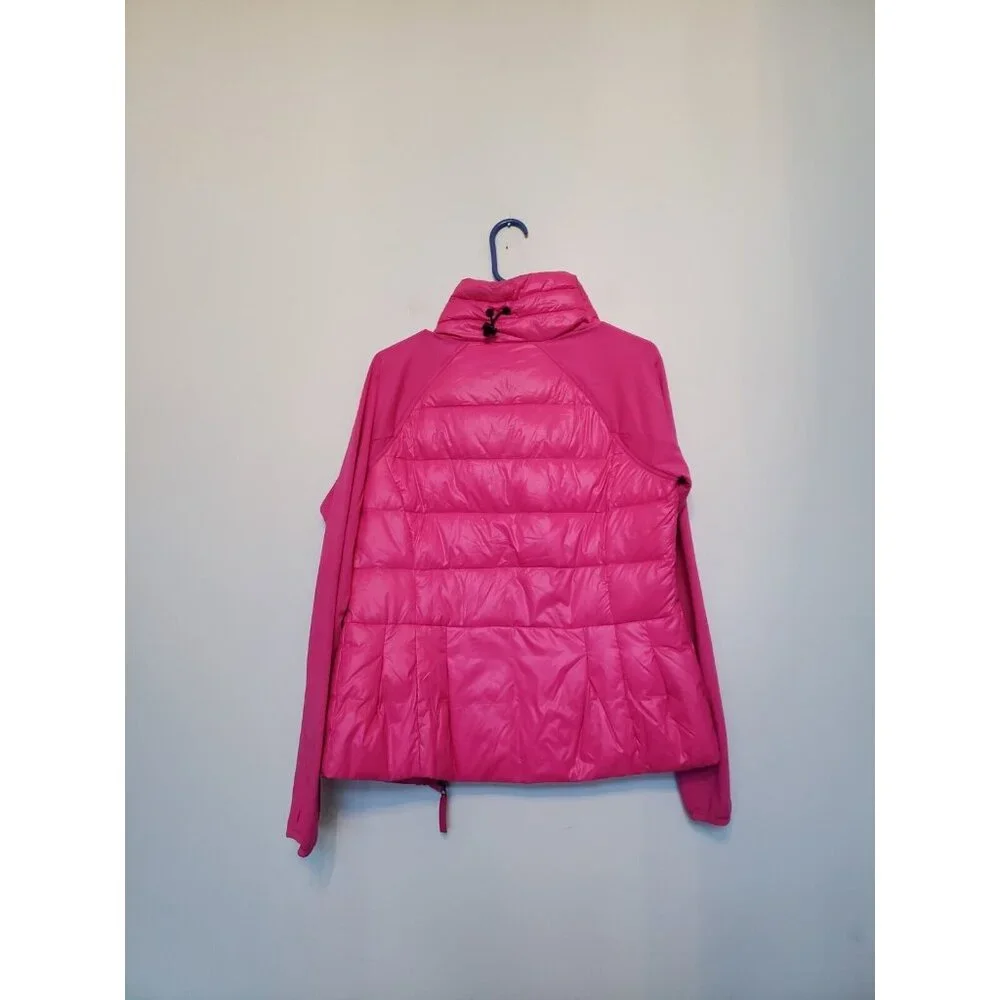 Calvin Klein Womens M Performance Puffer Jacket Hot Pink Full Zip Activewear - Picture 2 of 6